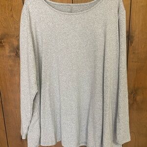 SHEIN Heather Gray Long Sleeve Top